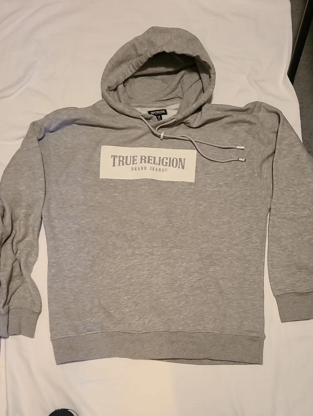 True Religion Grey Hoodie, Size- Medium,  Relaxed Jacket Hood